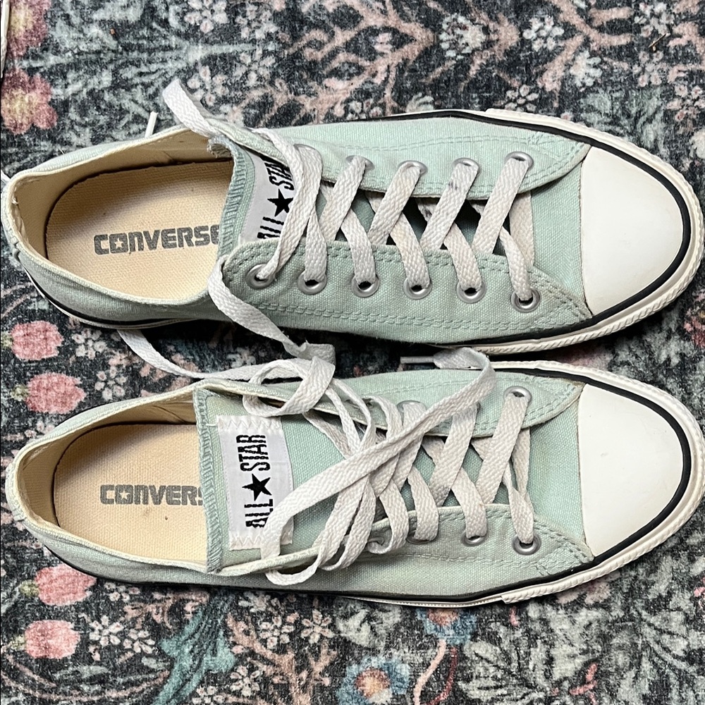 Converse sea glass light green Canvas Sneakers 9 - Picture 3 of 7